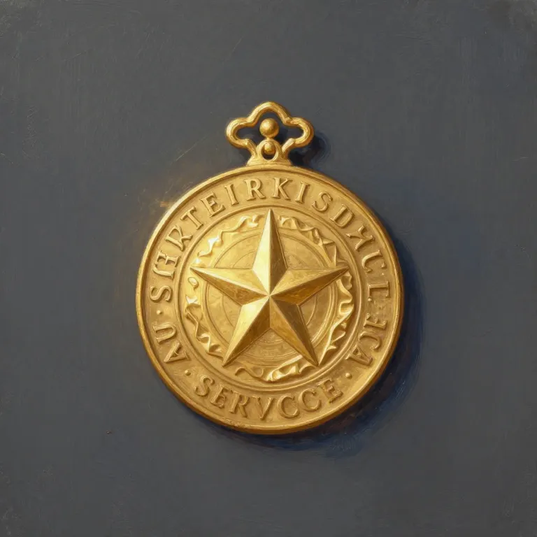 Ilustração de Medalha do Mérito de Serviço