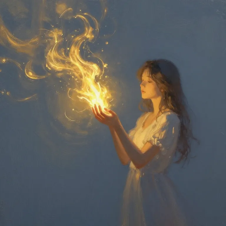 Ilustração de Mãos Flamejantes