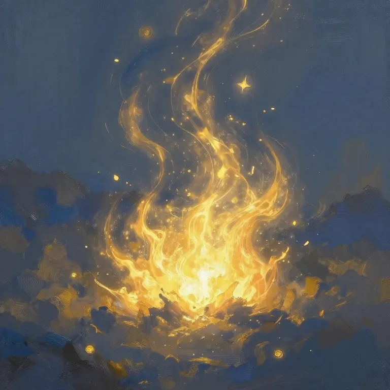 Ilustração de Tempestade de Fogo
