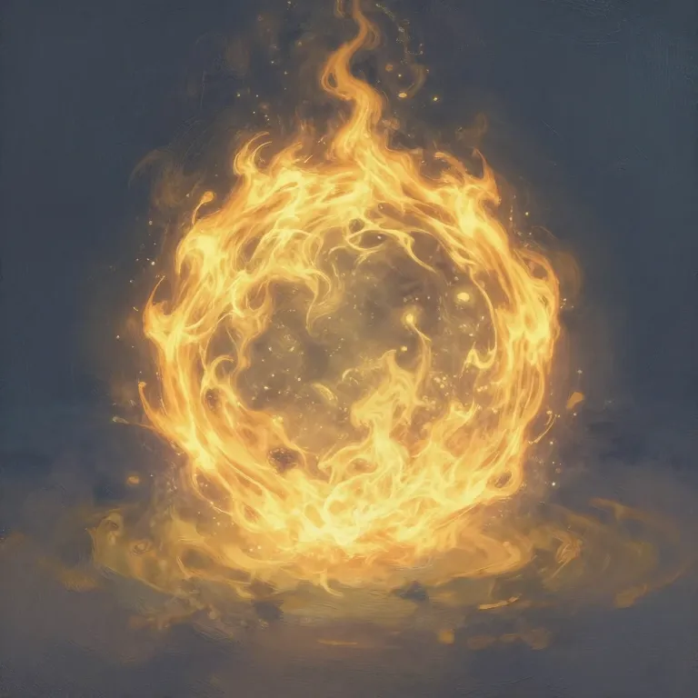 Ilustração de Esfera Flamejante